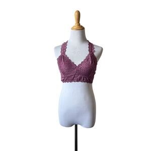 Felina Purple Lace Bralette- large